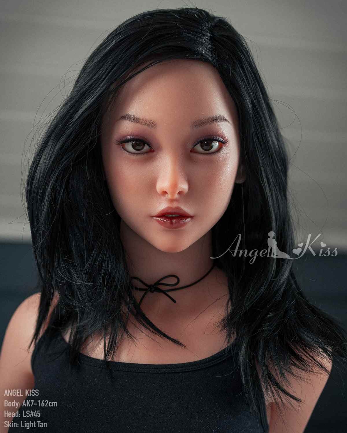 162cm (5 feet 3.78 inches) silicone sex doll, head LS#45