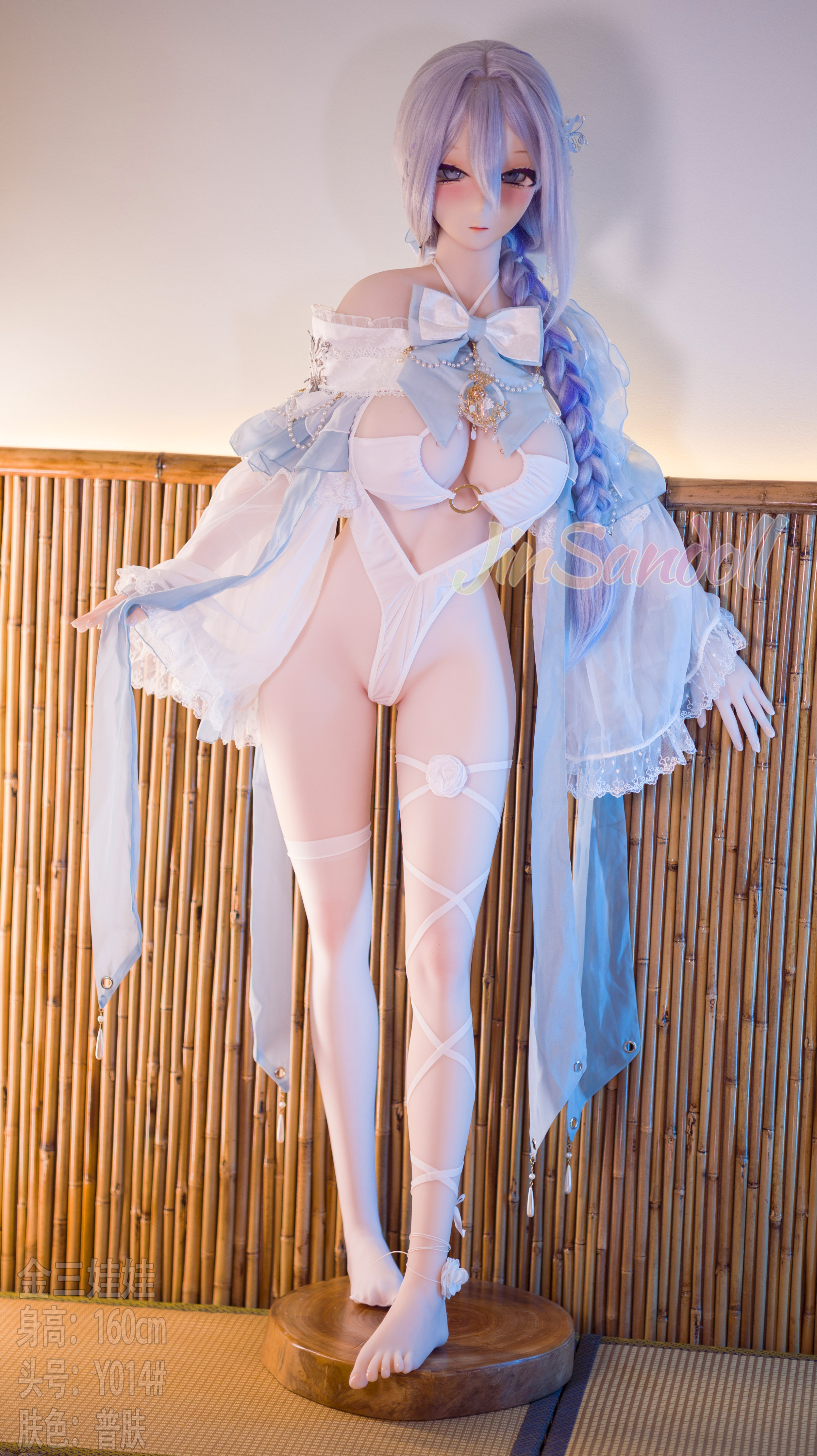 160 cm (5 feet 2 inches) silicone sex doll, head Y014#