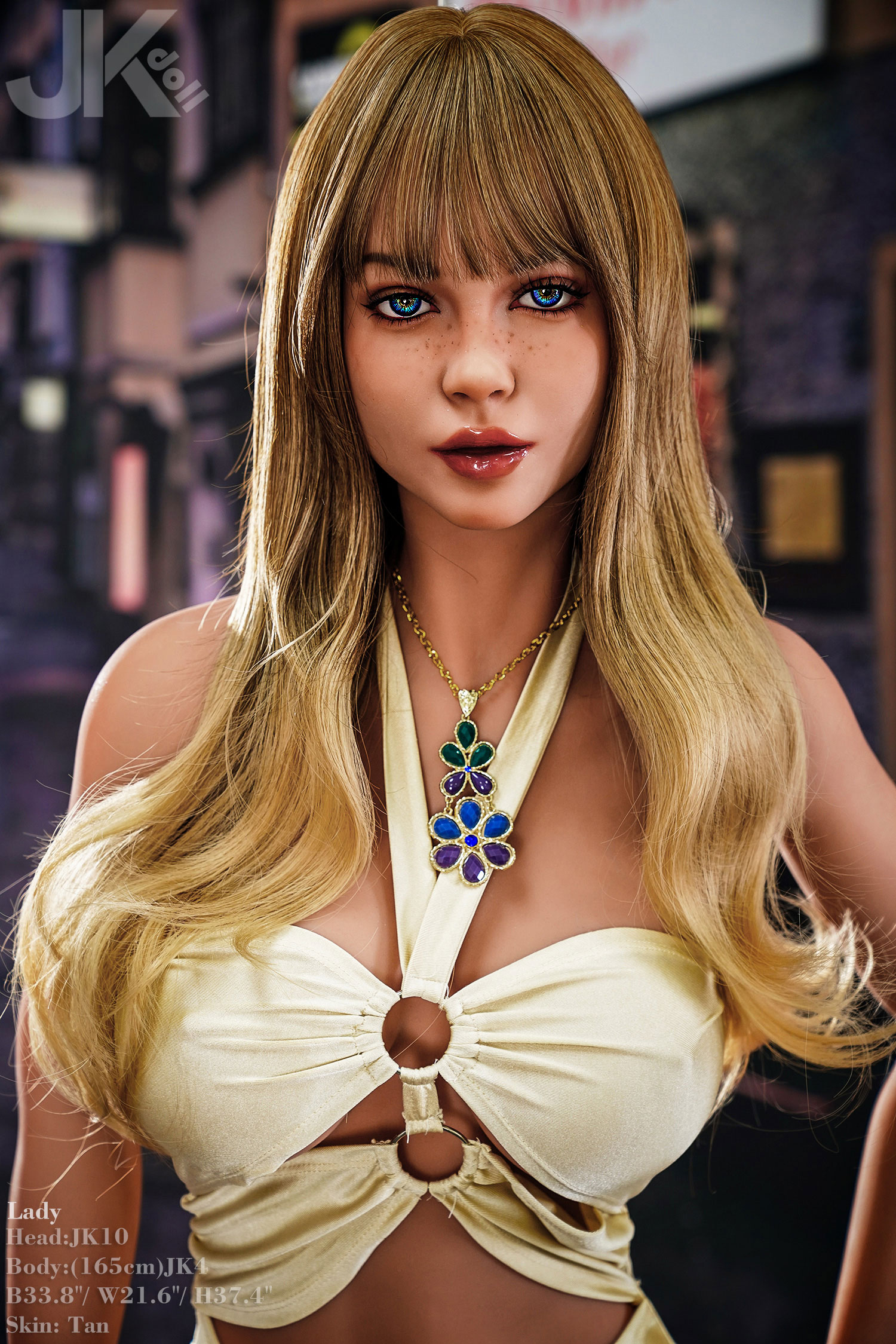 165 cm (5 feet 5 inches) silicone sex doll, head JK10
