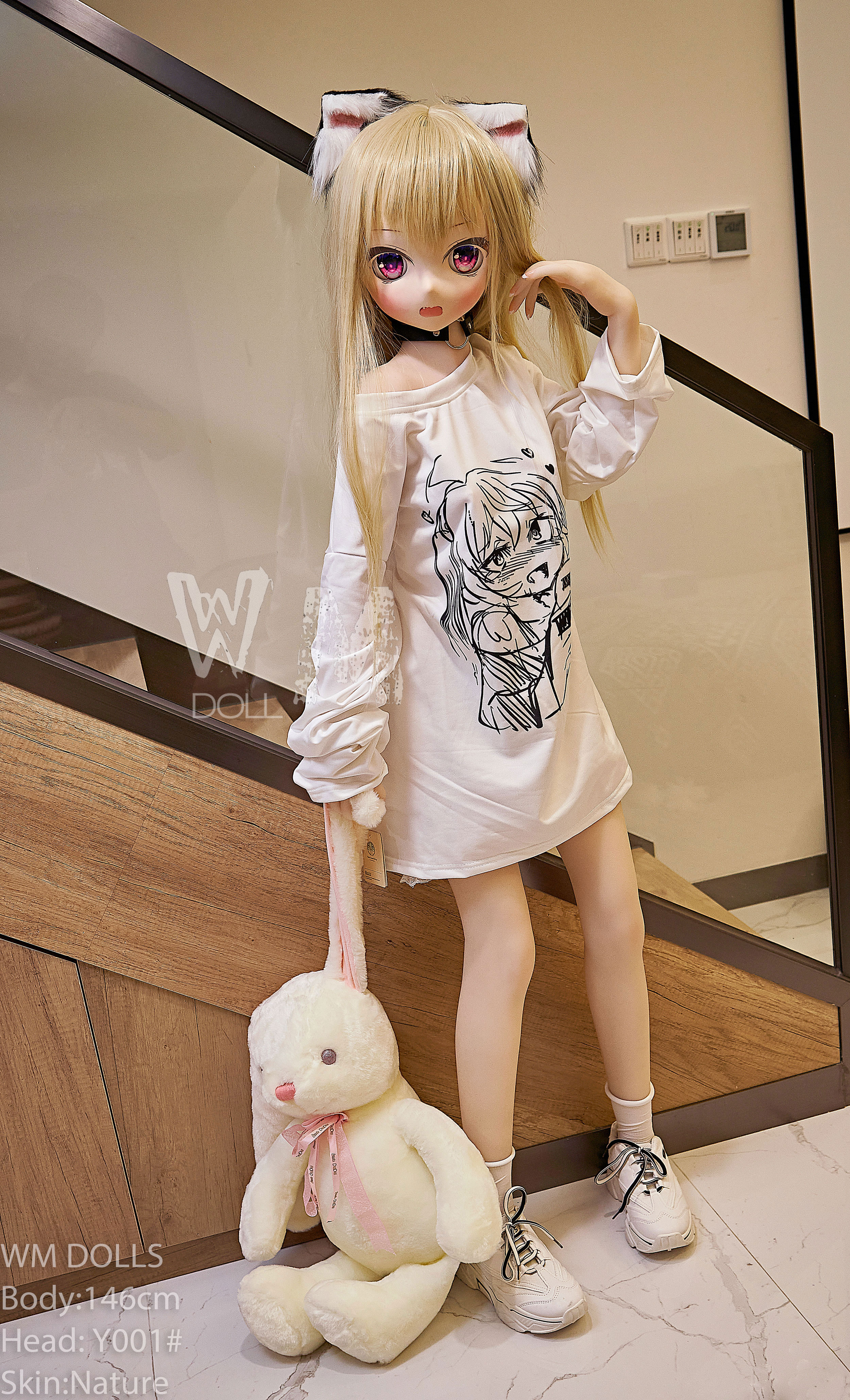146cm (4 feet 8 inches) TPE sex doll，head Y001#